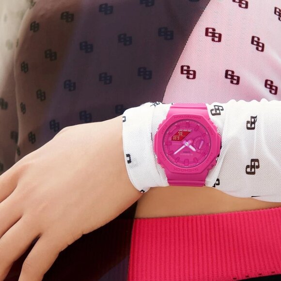 CASIO G-SHOCK Mid-Size Model GMA-S2100P-4A Ladies Hot Pink Fusion - Picture 5 of 10